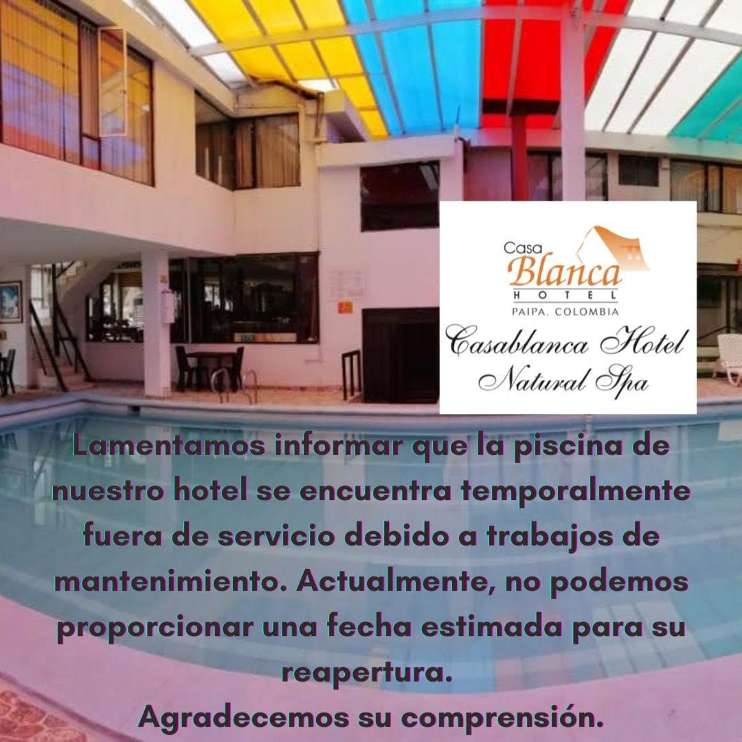 Hotel Casablanca Natural Spa Paipa Esterno foto